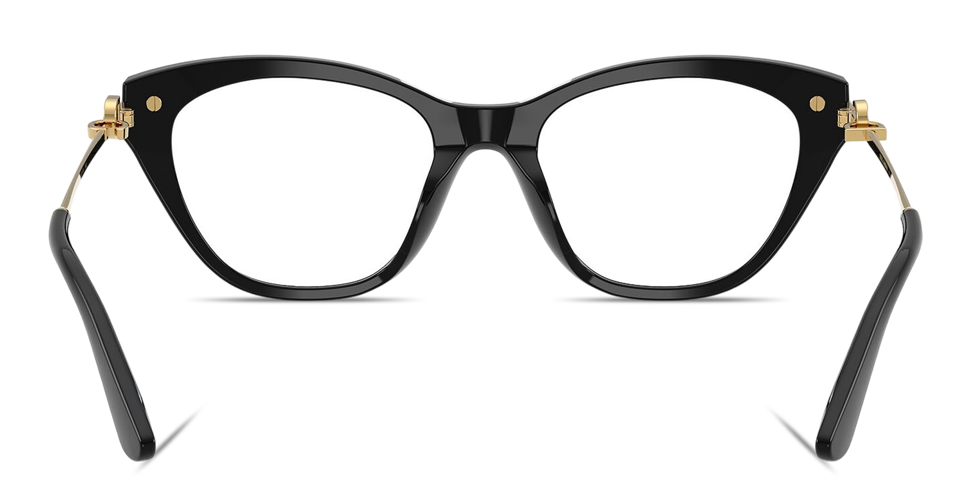 Shop Dolce & Gabbana DG Butterfly Eyeglasses in Black online.