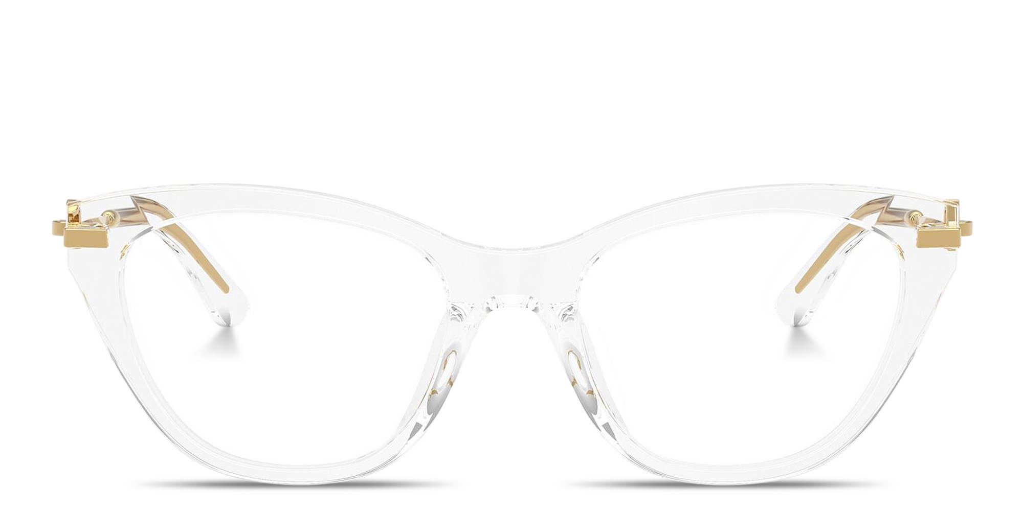 Shop Dolce & Gabbana DG Butterfly Eyeglasses in Crystal online.
