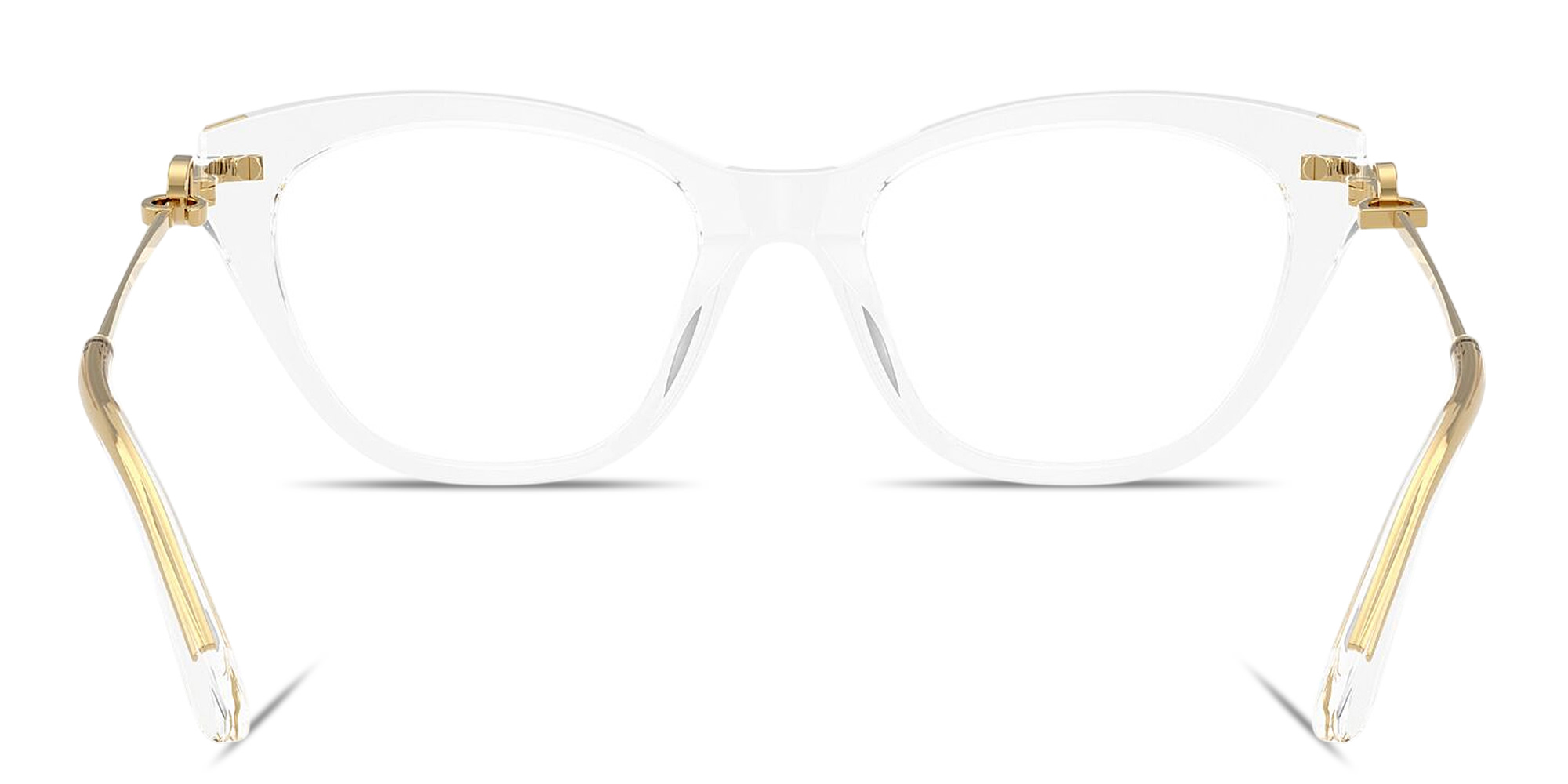 Shop Dolce & Gabbana DG Butterfly Eyeglasses in Crystal online.