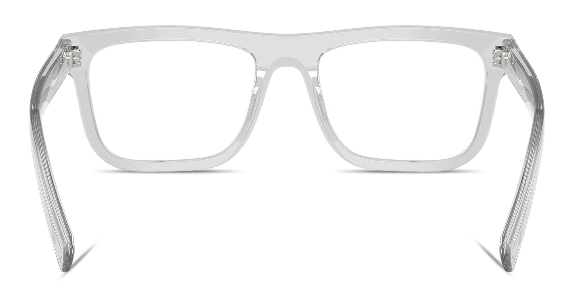 Shop PRADA Logo Signature Pillow Eyeglasses in Crystal Grey online.
