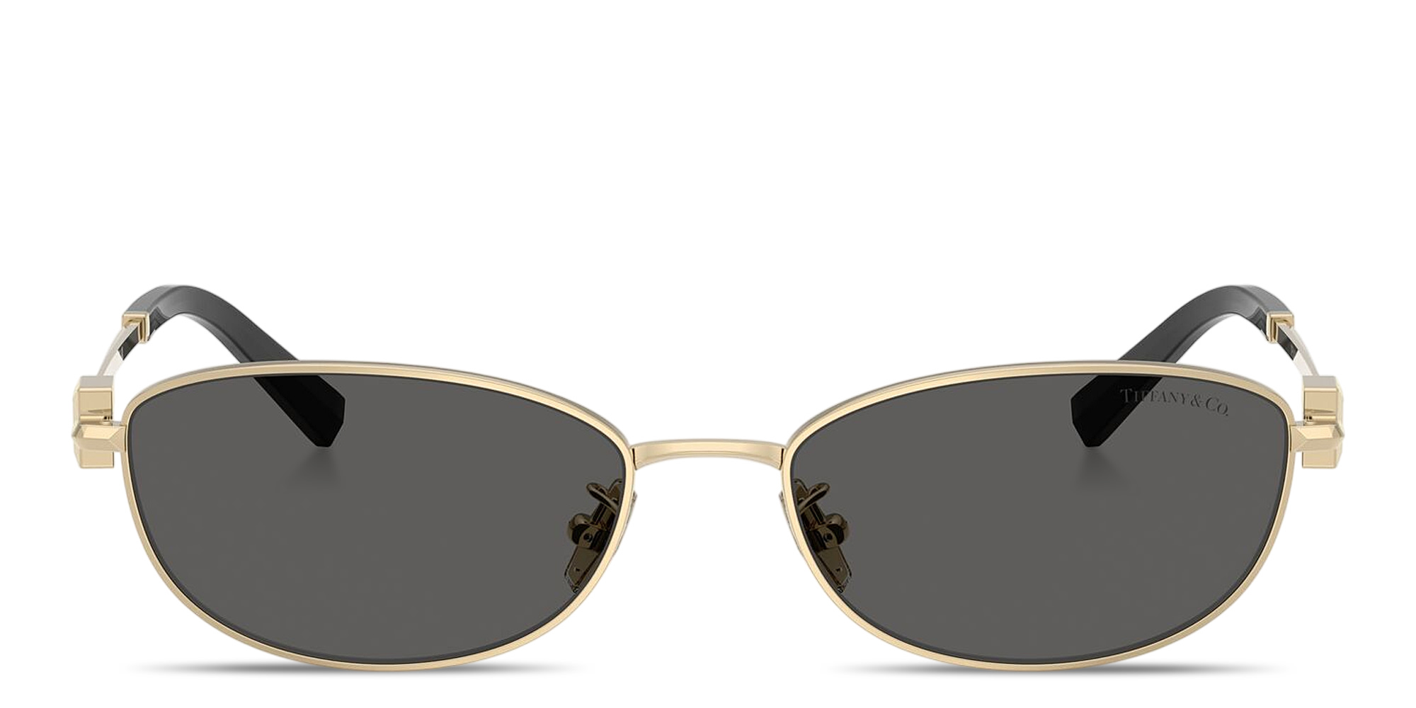 Shop TIFFANY Tiffany T Unisex Oval Sunglasses in Pale Gold online.