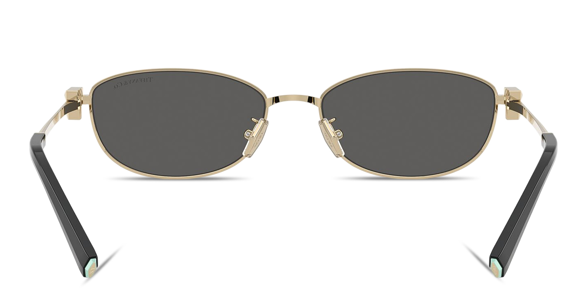 Shop TIFFANY Tiffany T Unisex Oval Sunglasses in Pale Gold online.
