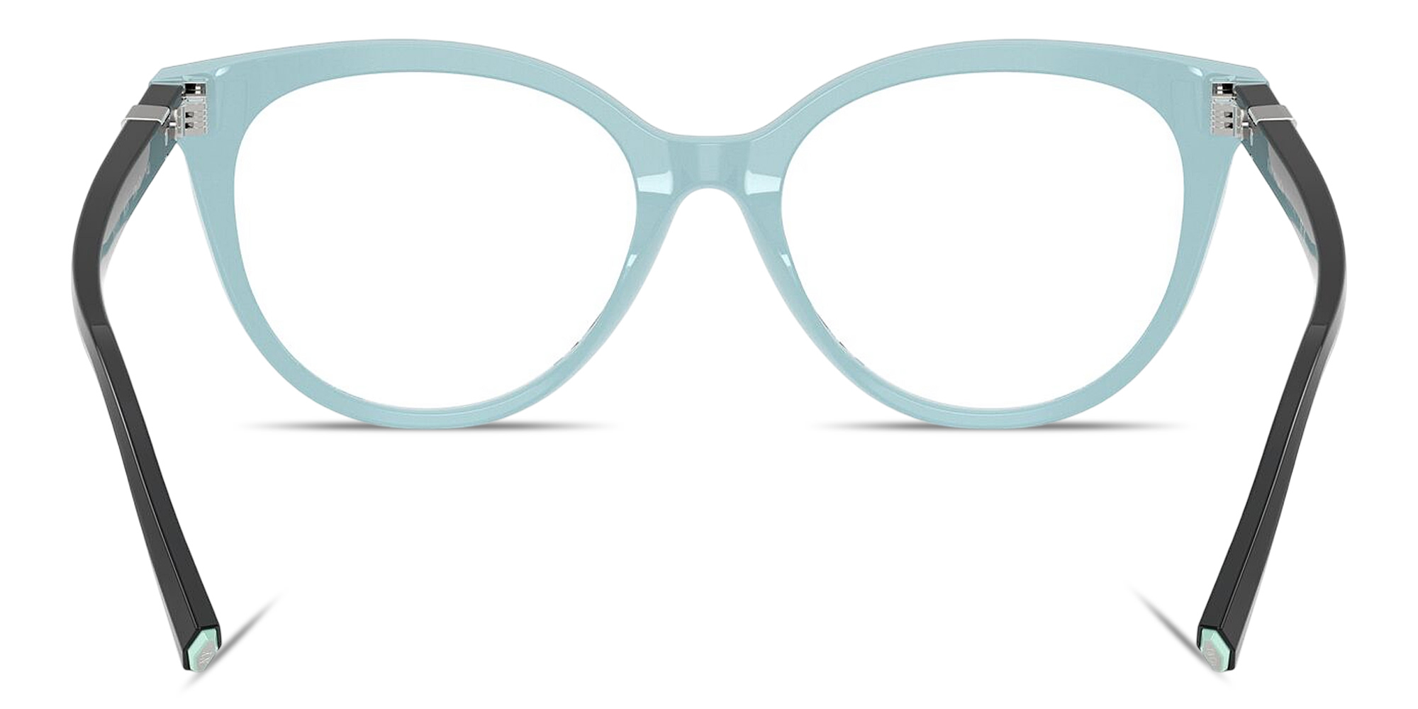 Shop TIFFANY Tiffany T Cat-Eye Eyeglasses in Black On Tiffany Blue online.