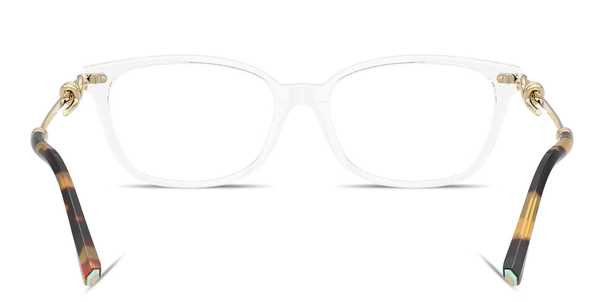 Shop TIFFANY Knot Pillow Eyeglasses in Clear online.