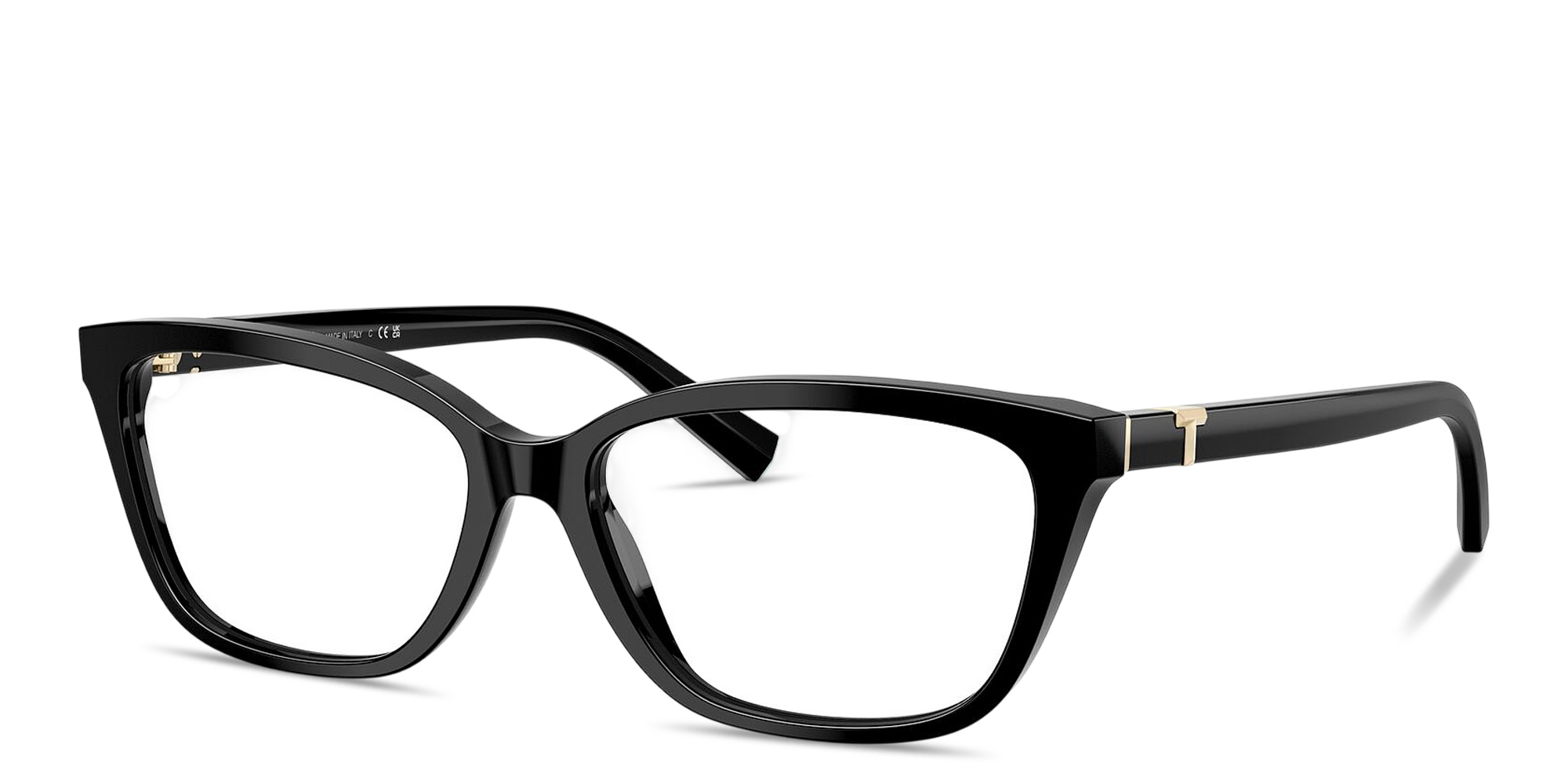 Shop TIFFANY T Pillow Eyeglasses in Black online.