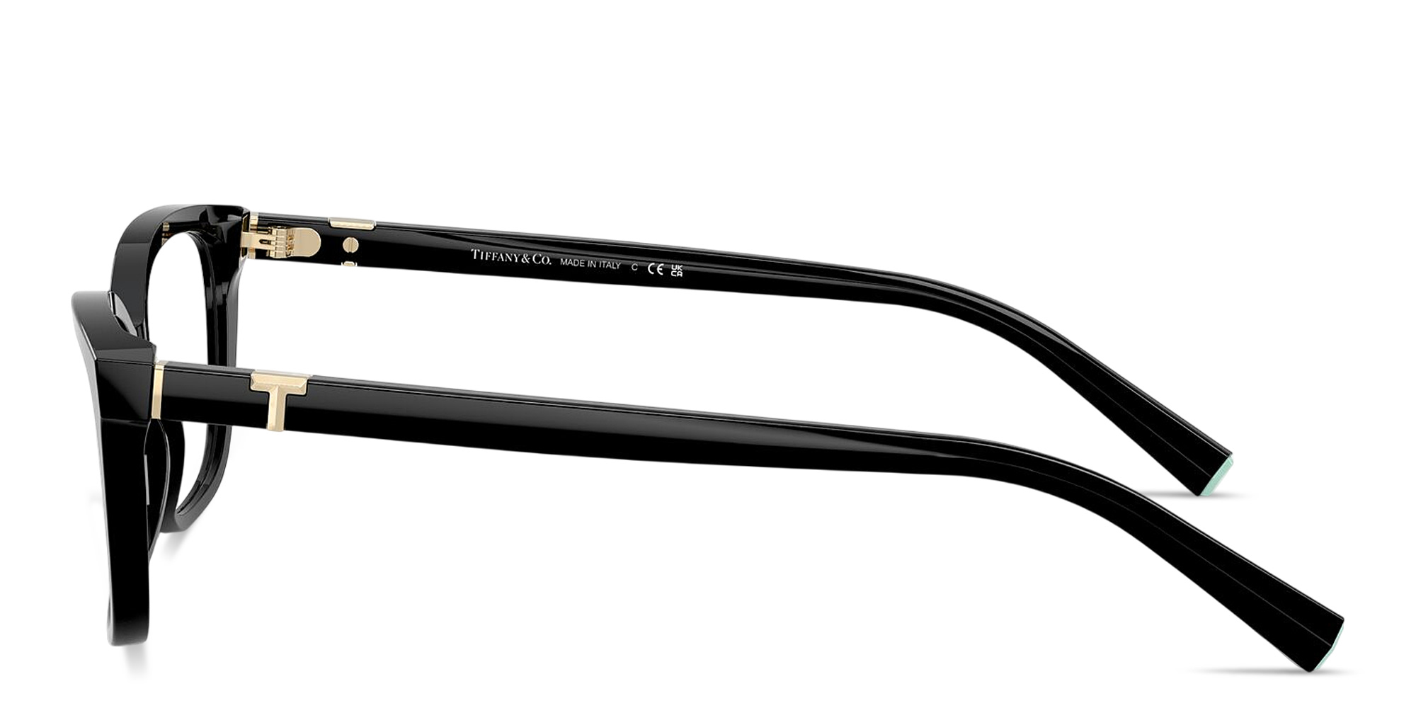 Shop TIFFANY T Pillow Eyeglasses in Black online.