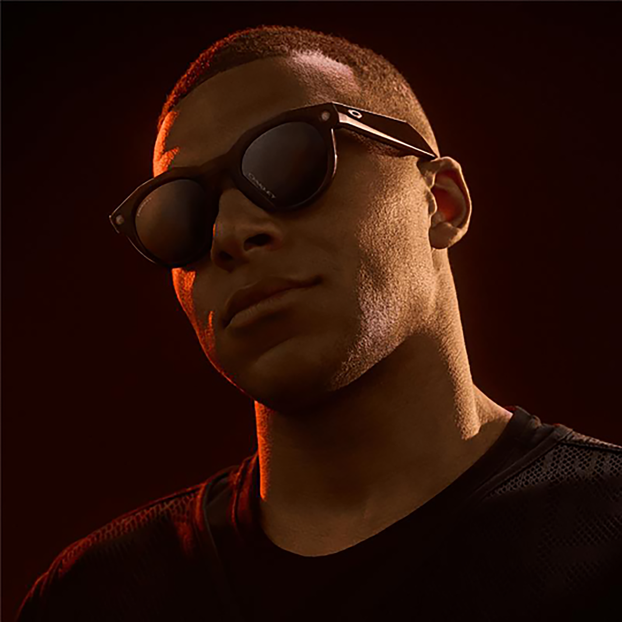 نظارات شمسية ميتا HSTN ليميتد إيدشن بإطار دائري للجنسين من اوكلي بلون أسود - صورة المنتج 2