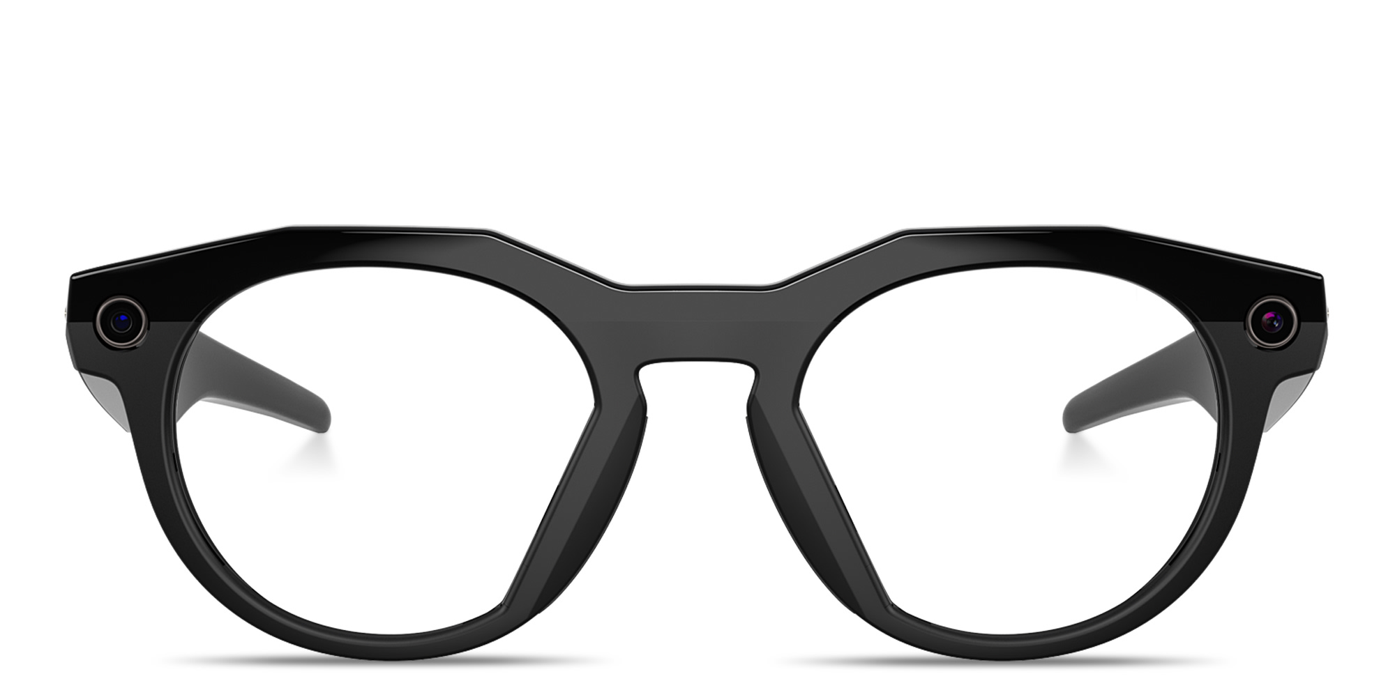 Oakley Meta HSTN Limited Edition Unisex Round Eyeglasses with Blue-Violet Light Lenses in Black – Product Photo 1