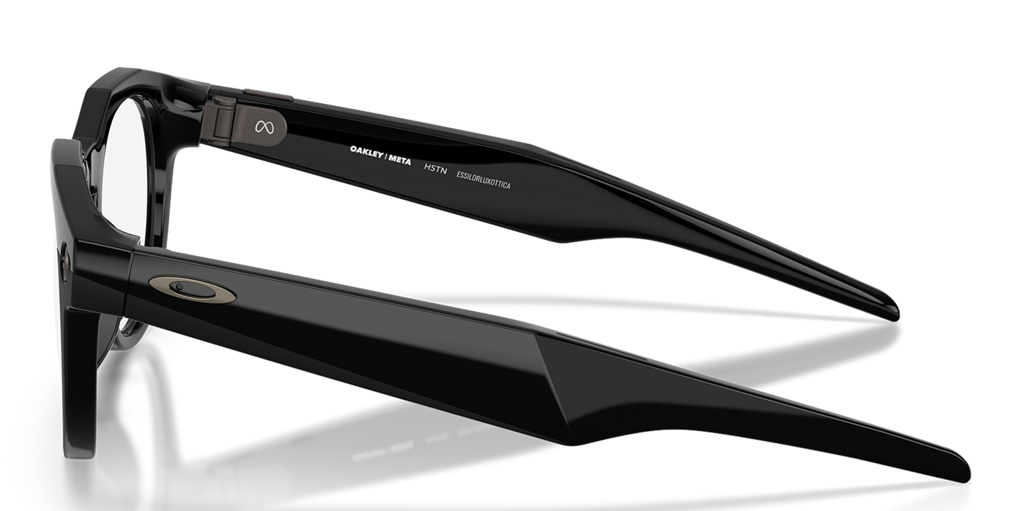 Oakley Meta HSTN Limited Edition Unisex Round Eyeglasses with Blue-Violet Light Lenses in Black – Product Photo 4