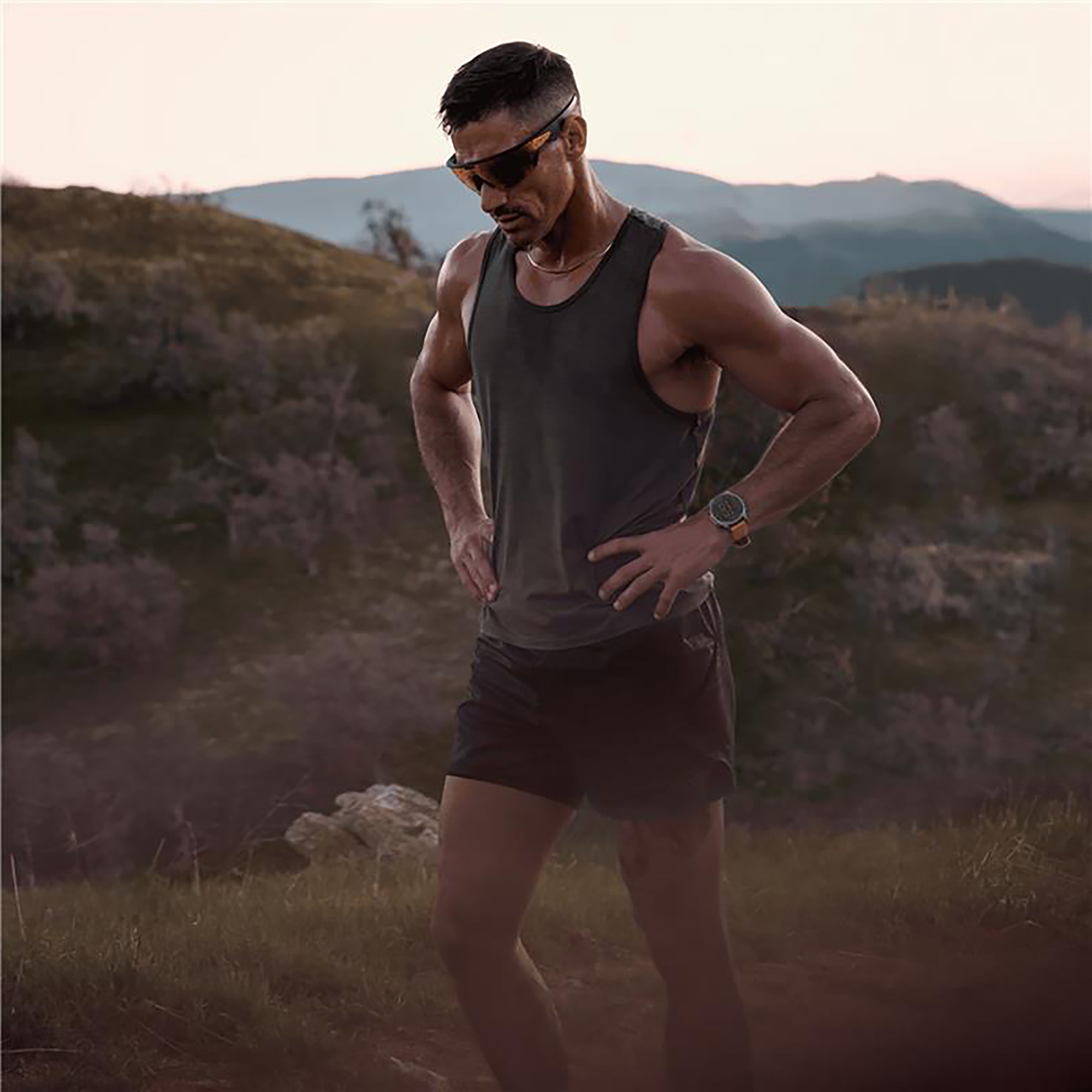 Shop Oakley Meta Vanguard Unisex Half-Rim Rectangle Sunglasses in Black online.