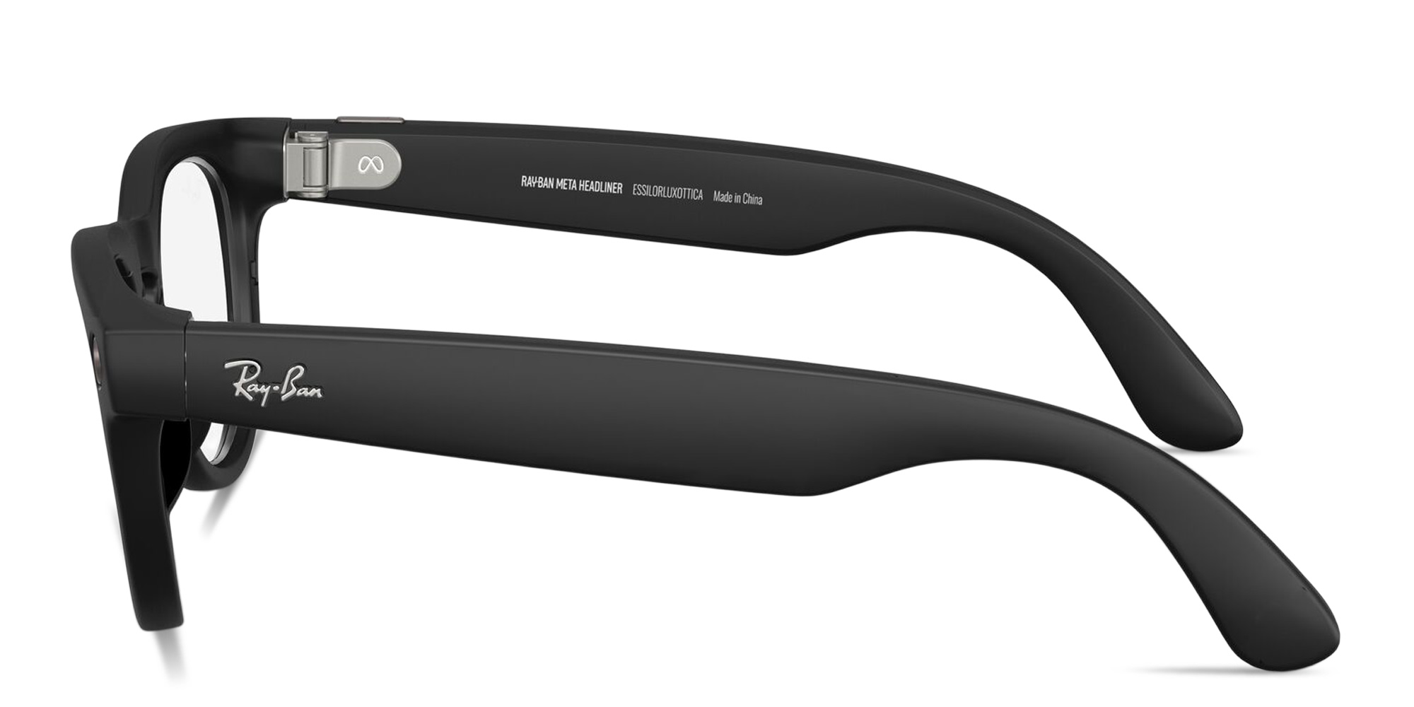 تسوق نظارات طبية ميتا هيدلاينر طراز بانتوس للجنسين بعدسات الضوء الأزرق البنفسجي راي بان بلون أسود أونلاين.