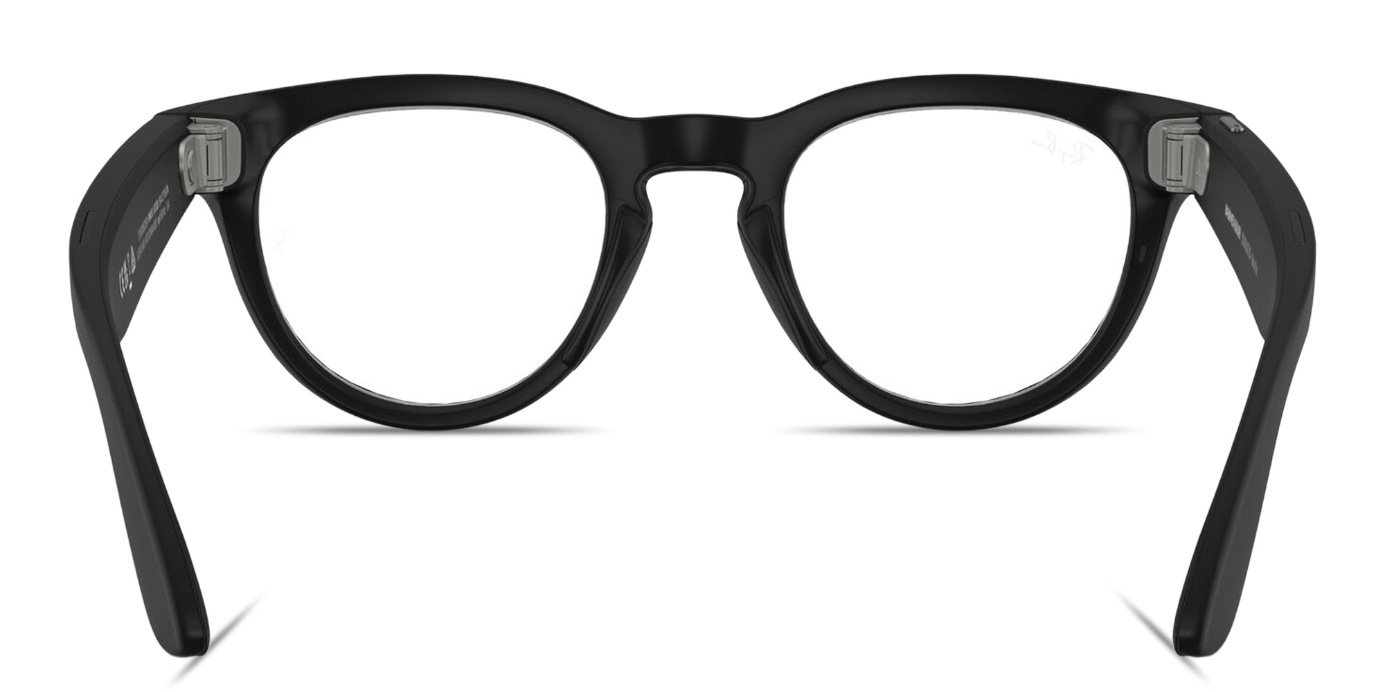 Shop Ray-Ban Meta Headliner Unisex Panthos Eyeglasses With Blue-Violet Light Lenses in Black online.