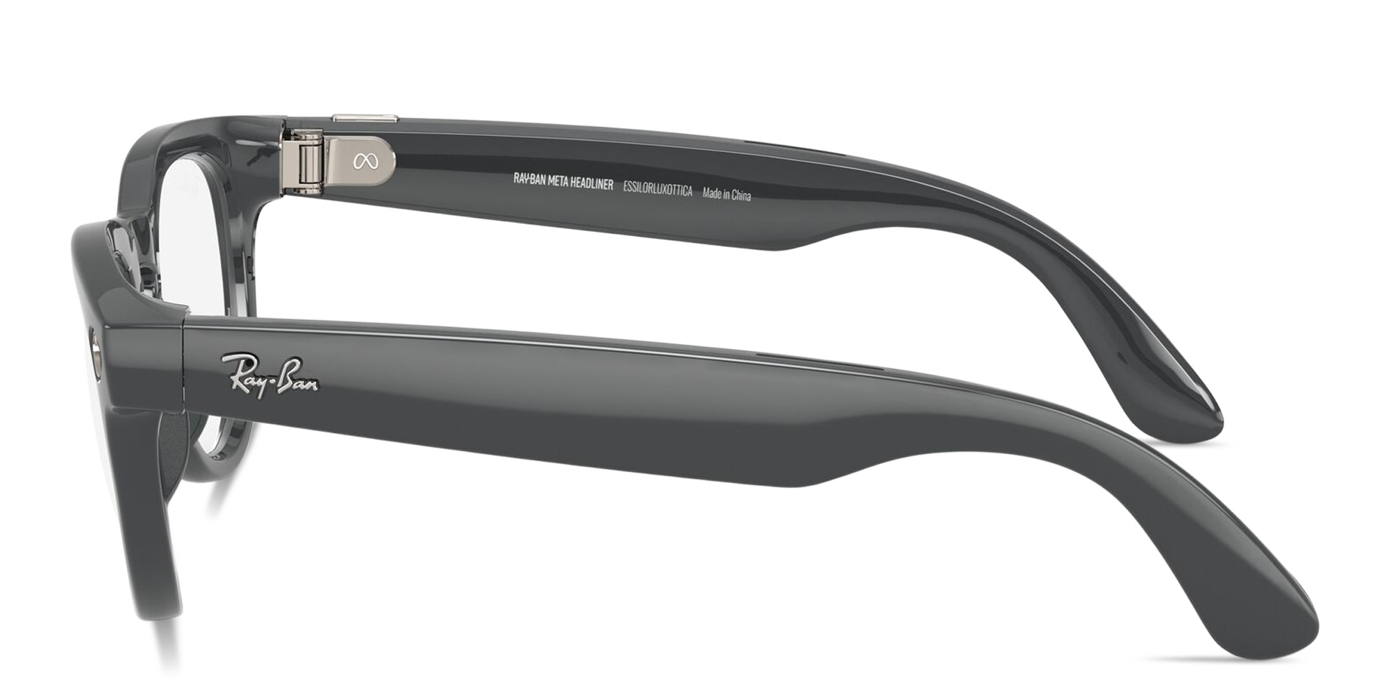 تسوق نظارات شمسية ميتا هيدلاينر ترانزشنز طراز بانتوس للجنسين راي بان بلون رمادي معدني لامع أونلاين.