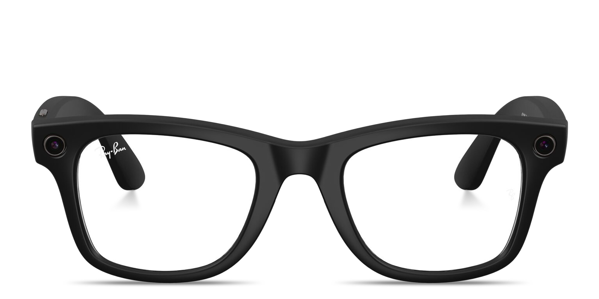 Ray-Ban Meta Wayfarer Unisex Square Eyeglasses With Blue-Violet Light Lenses in Black – Product Photo 1