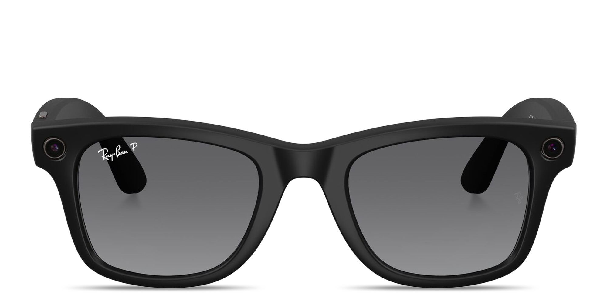 Shop Ray-Ban Meta Wayfarer Unisex Square Sunglasses in Matte Black online.