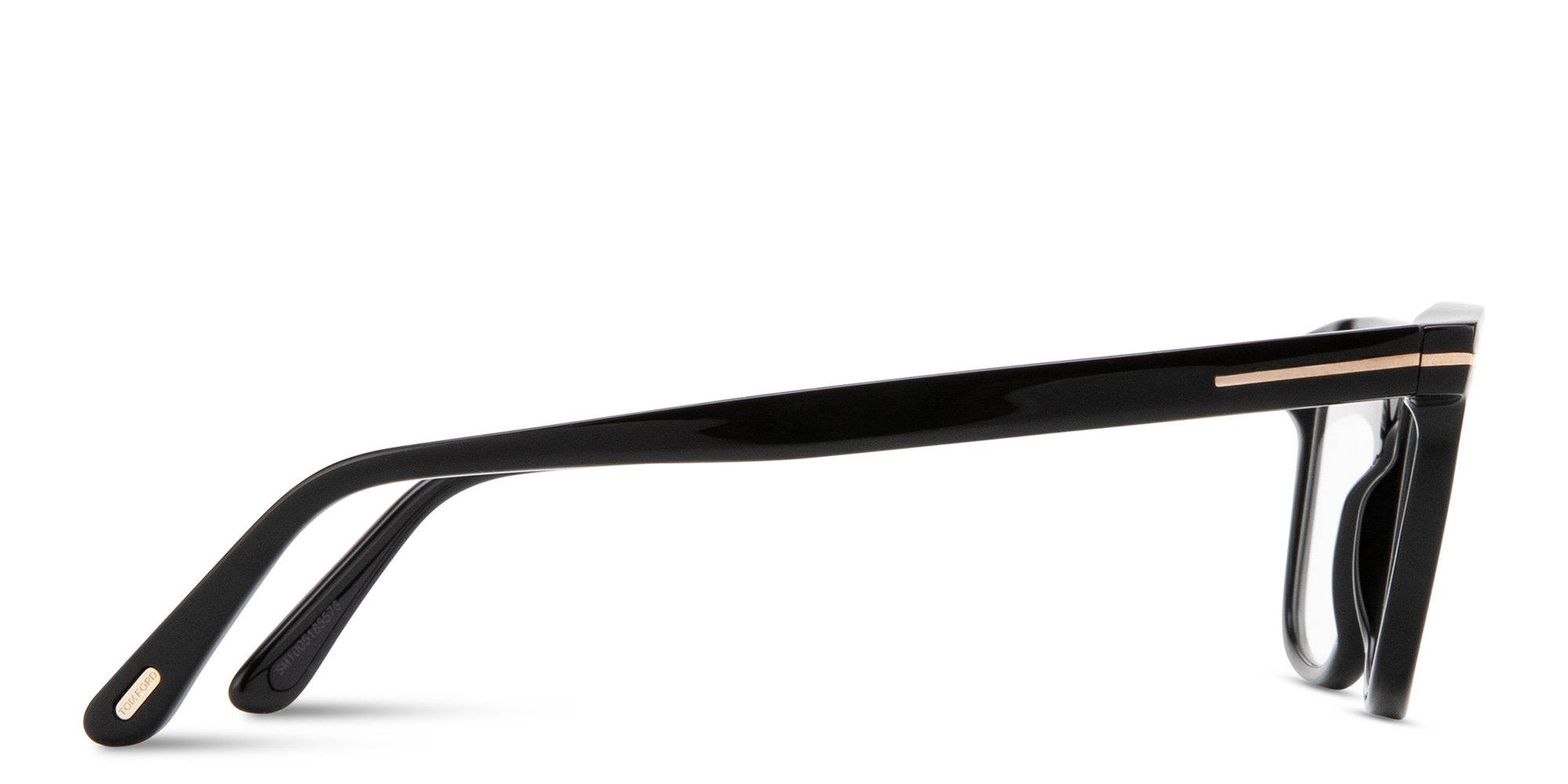 Shop TOM FORD T Logo Square Eyeglasses in Black online.