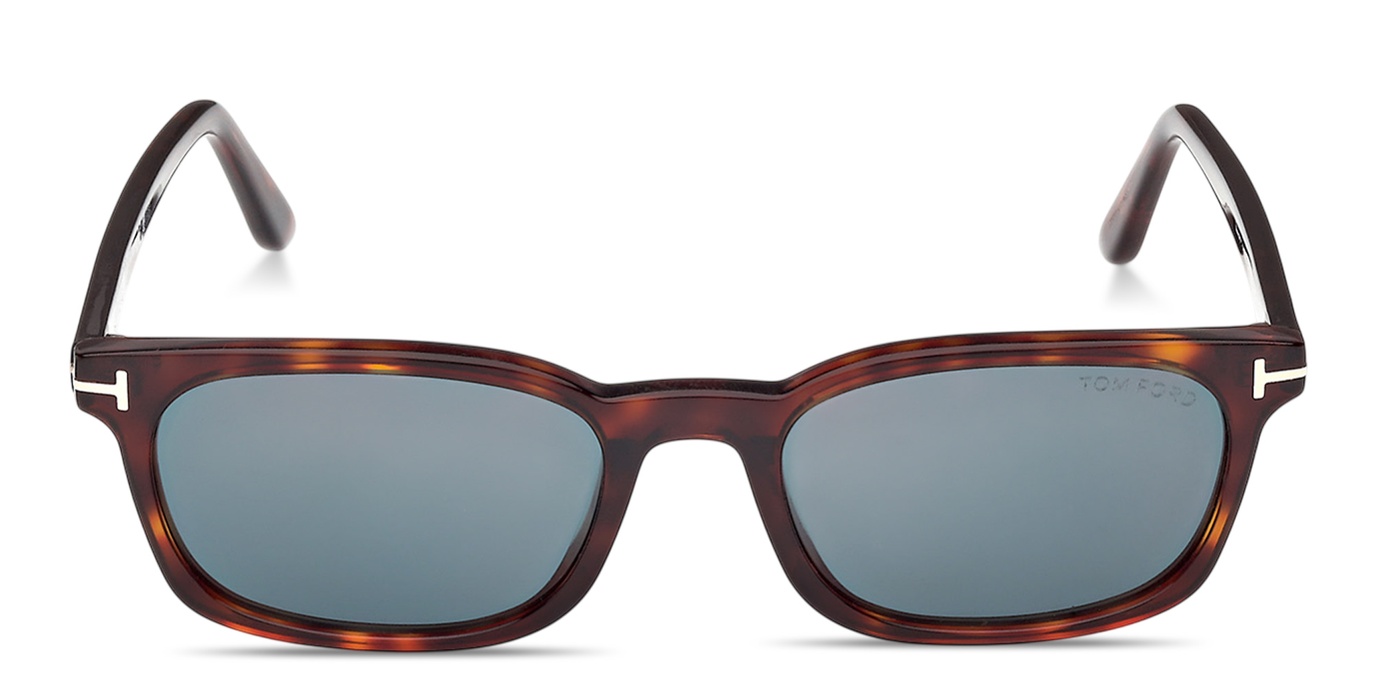 Shop TOM FORD Miles Rectangle Sunglasses in Red Havana online.