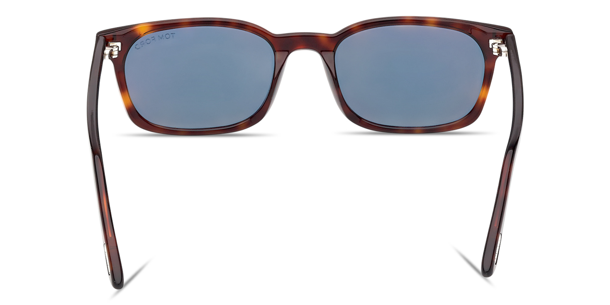 Shop TOM FORD Miles Rectangle Sunglasses in Red Havana online.