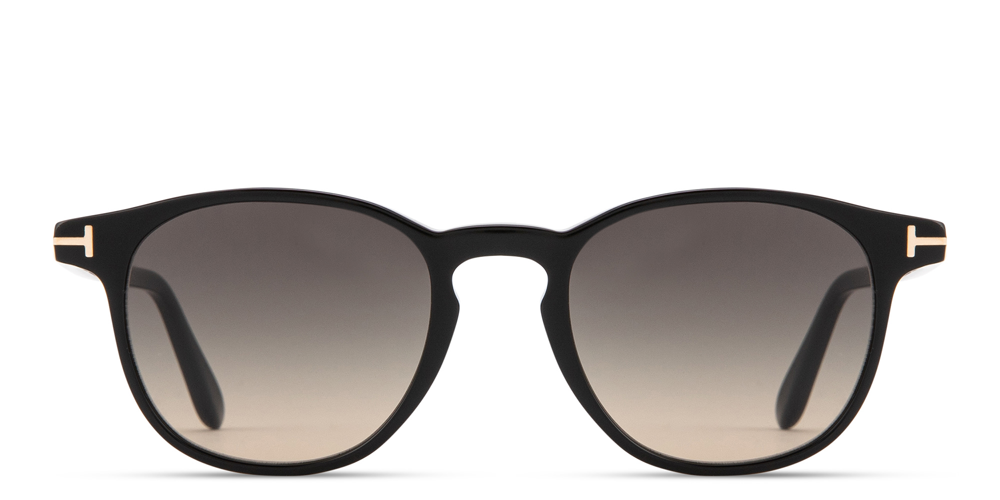 Shop TOM FORD Holt Round Sunglasses in Black online.