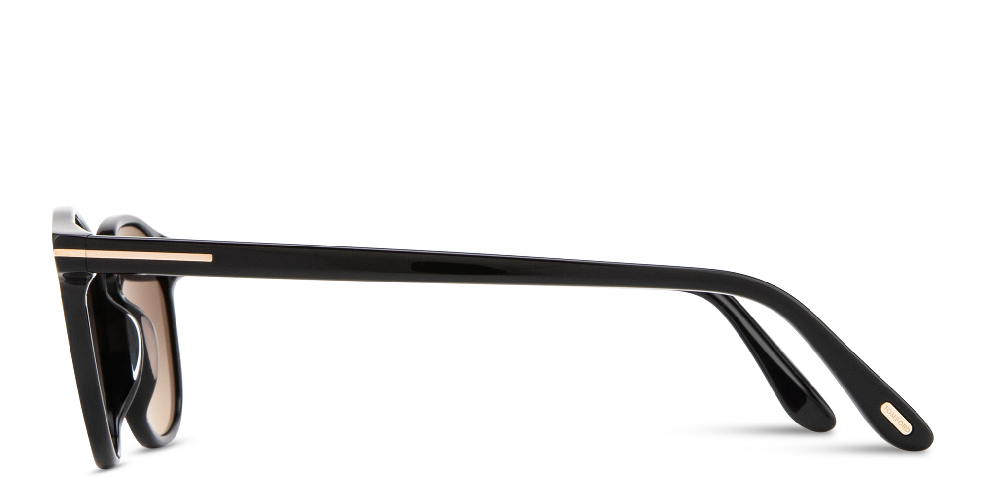Shop TOM FORD Holt Round Sunglasses in Black online.