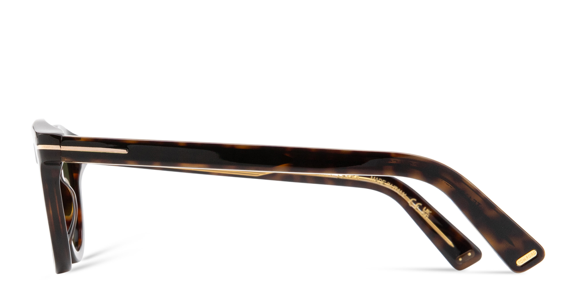 Shop TOM FORD Icon Round Sunglasses in Dark Havana online.