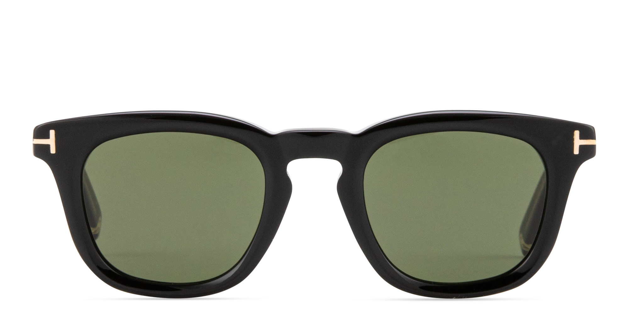 Shop TOM FORD Icon Square Sunglasses in Black online.
