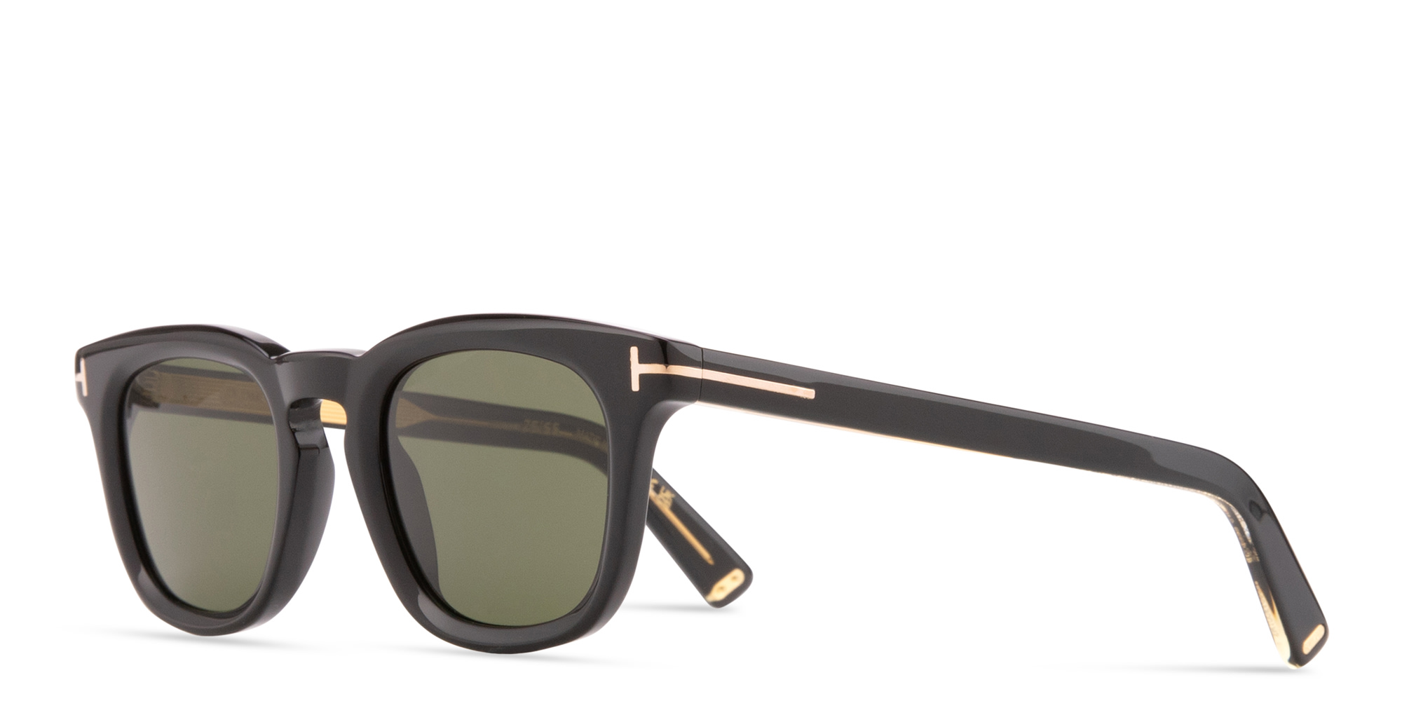 Shop TOM FORD Icon Square Sunglasses in Black online.