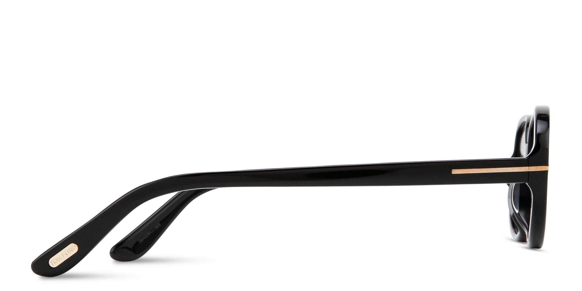 Shop TOM FORD Iggy Oval Sunglasses in Black online.