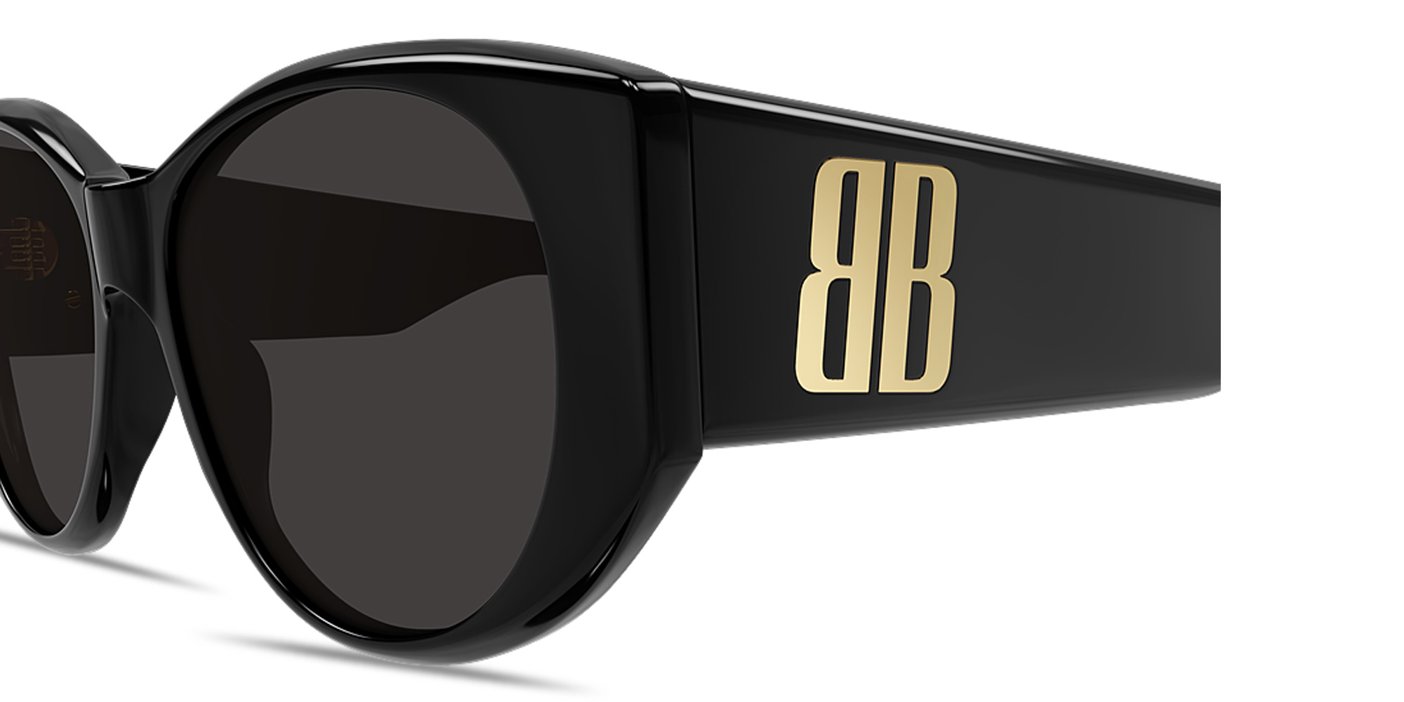 تسوق نظارات شمسية نانو بإطار دائري بالينسياغا بلون أسود أونلاين.