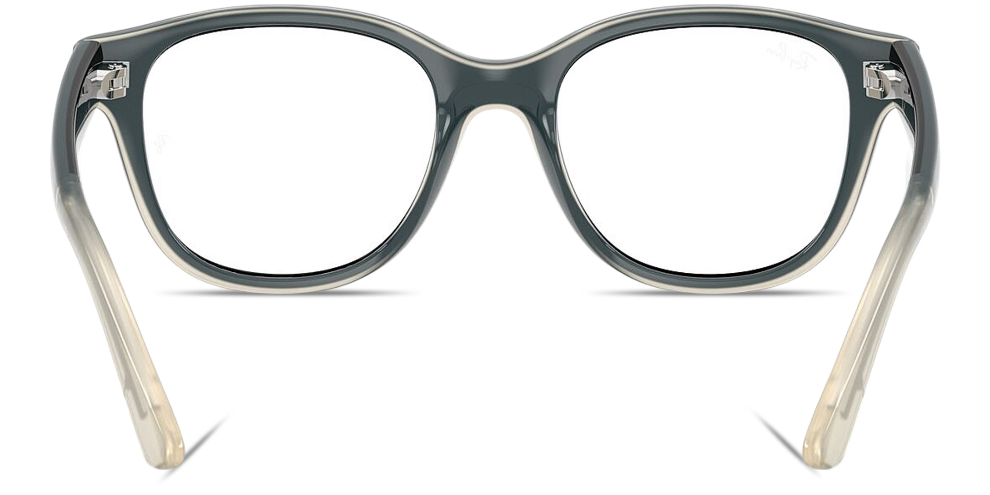 Shop Ray-Ban Optics Kids Bio-Based Square Eyeglasses in Black On Transparent online.