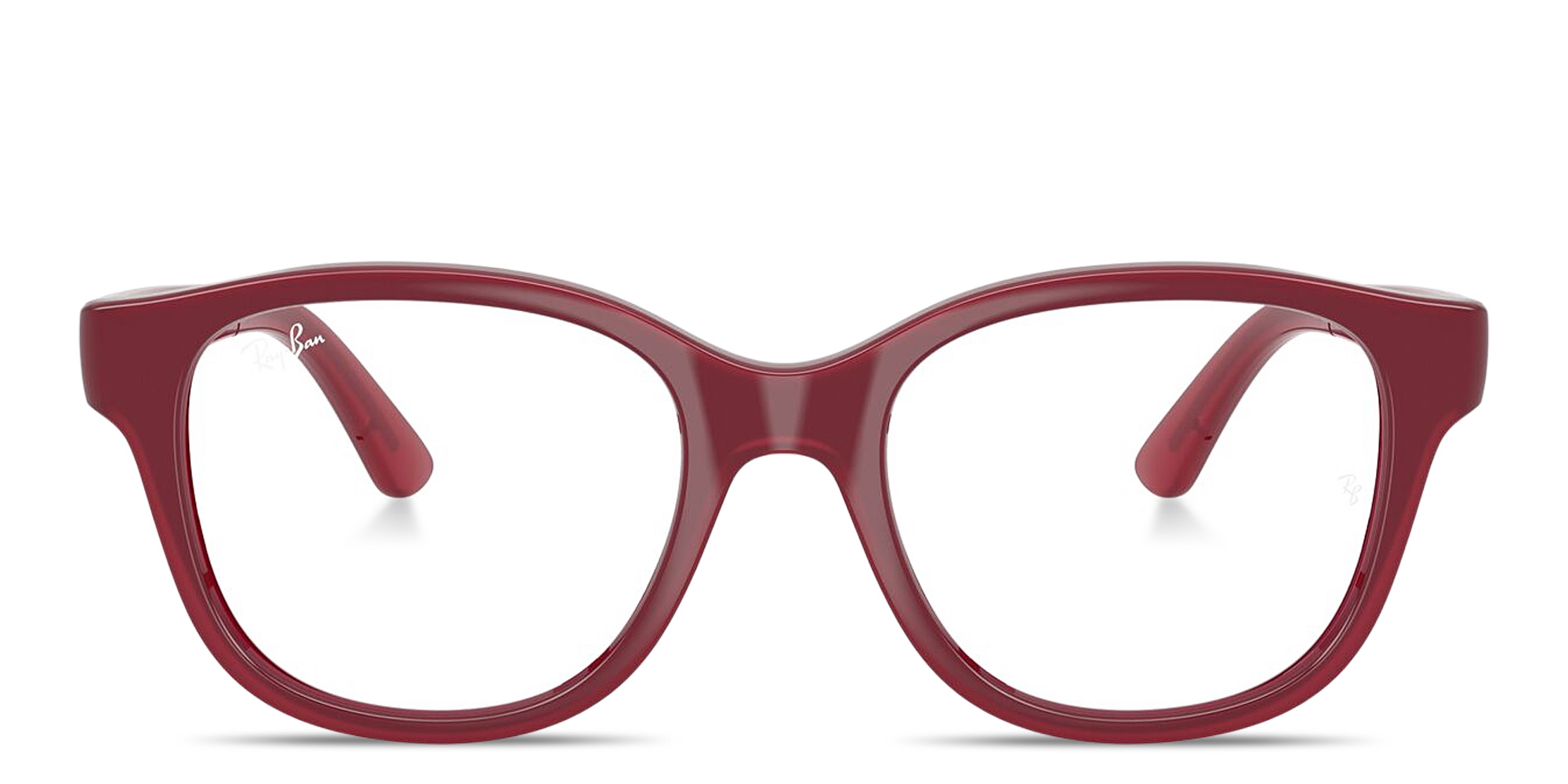 Ray-Ban Optics Kids Bio-Based Square Eyeglasses in Fucsia On Transparent Fucsia – Product Photo 1