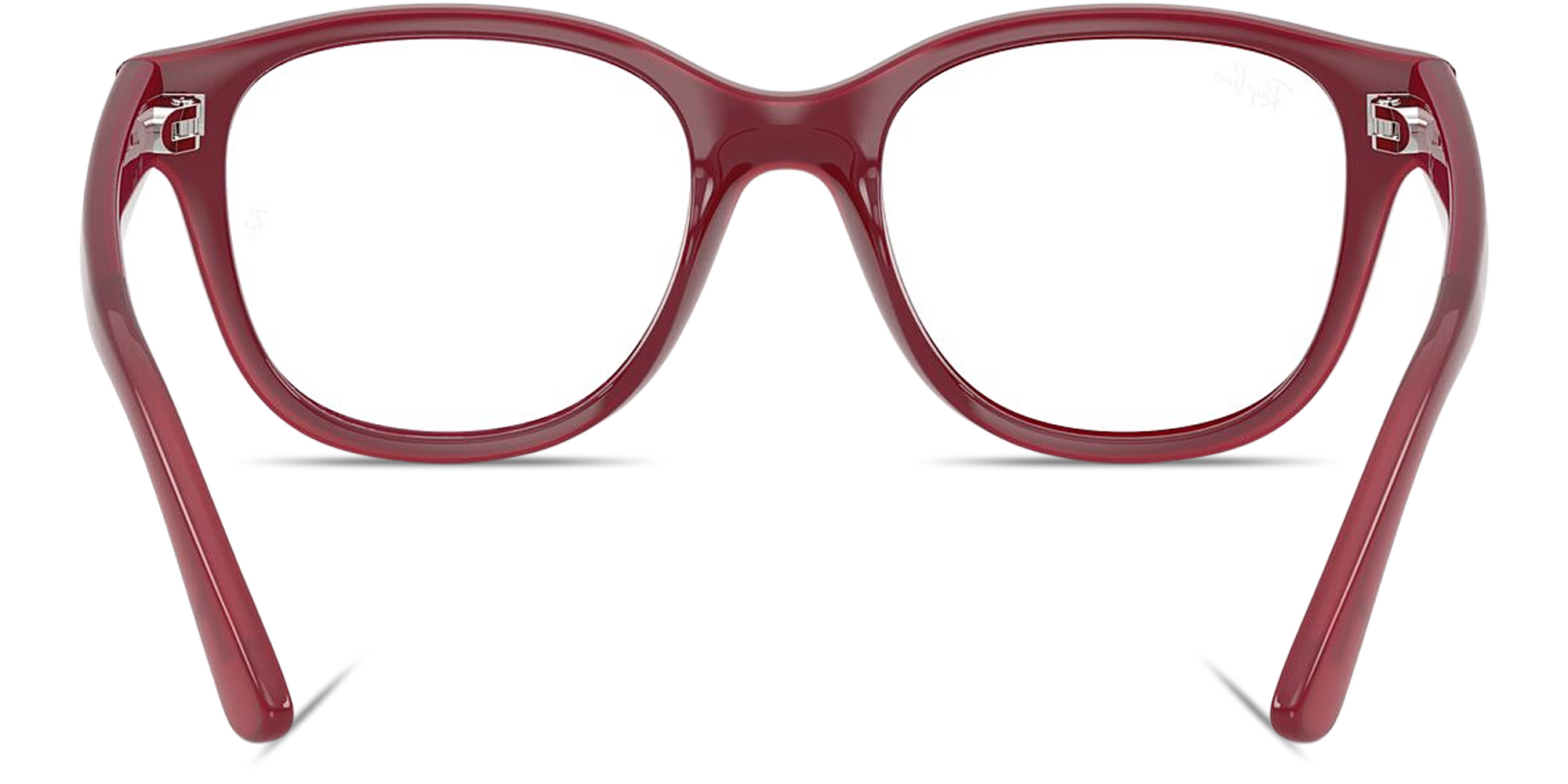 Ray-Ban Optics Kids Bio-Based Square Eyeglasses in Fucsia On Transparent Fucsia – Product Photo 4