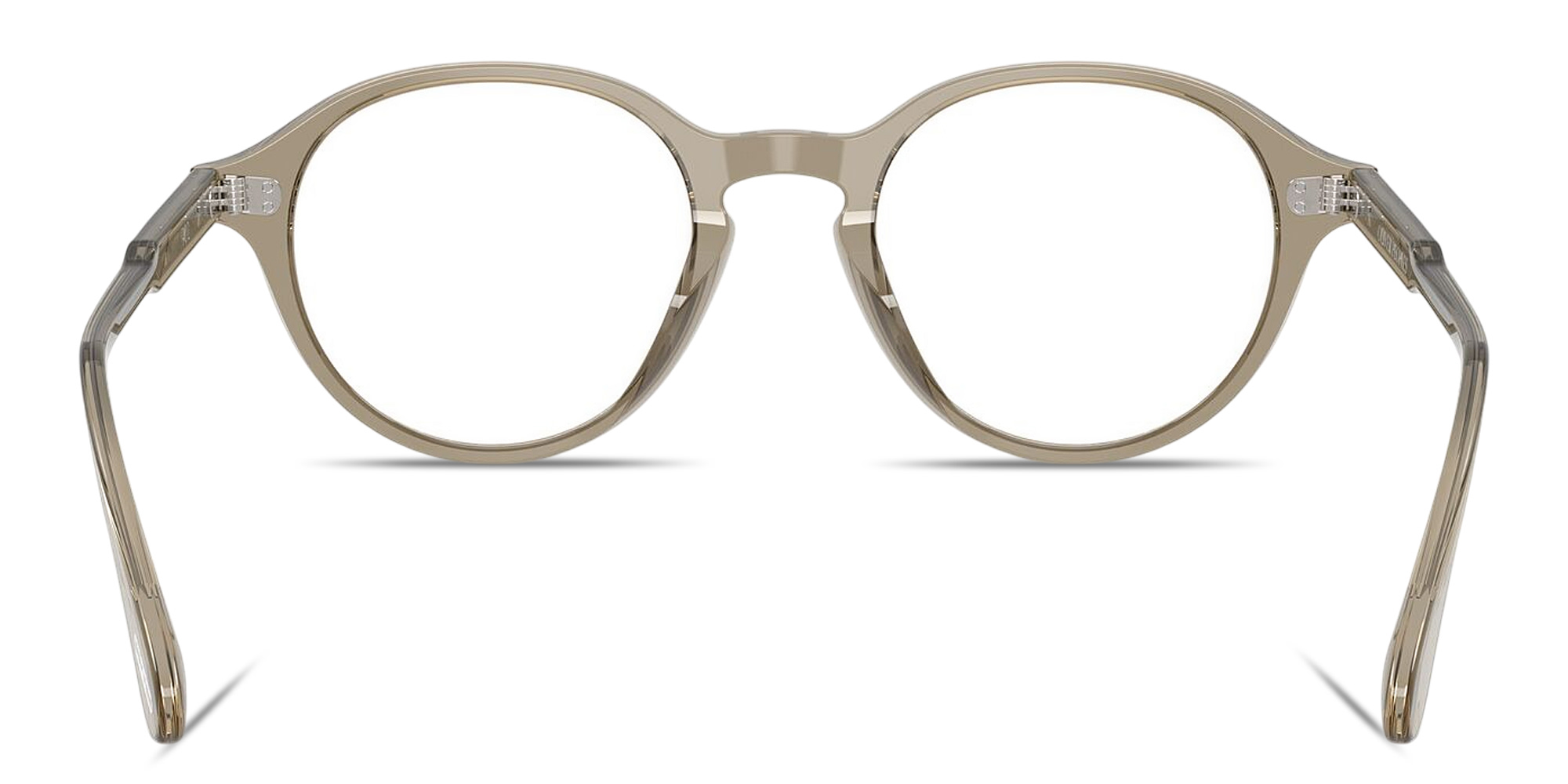 Shop OLIVER PEOPLES Logo Signature Unisex Panthos Eyeglasses in Sencha online.