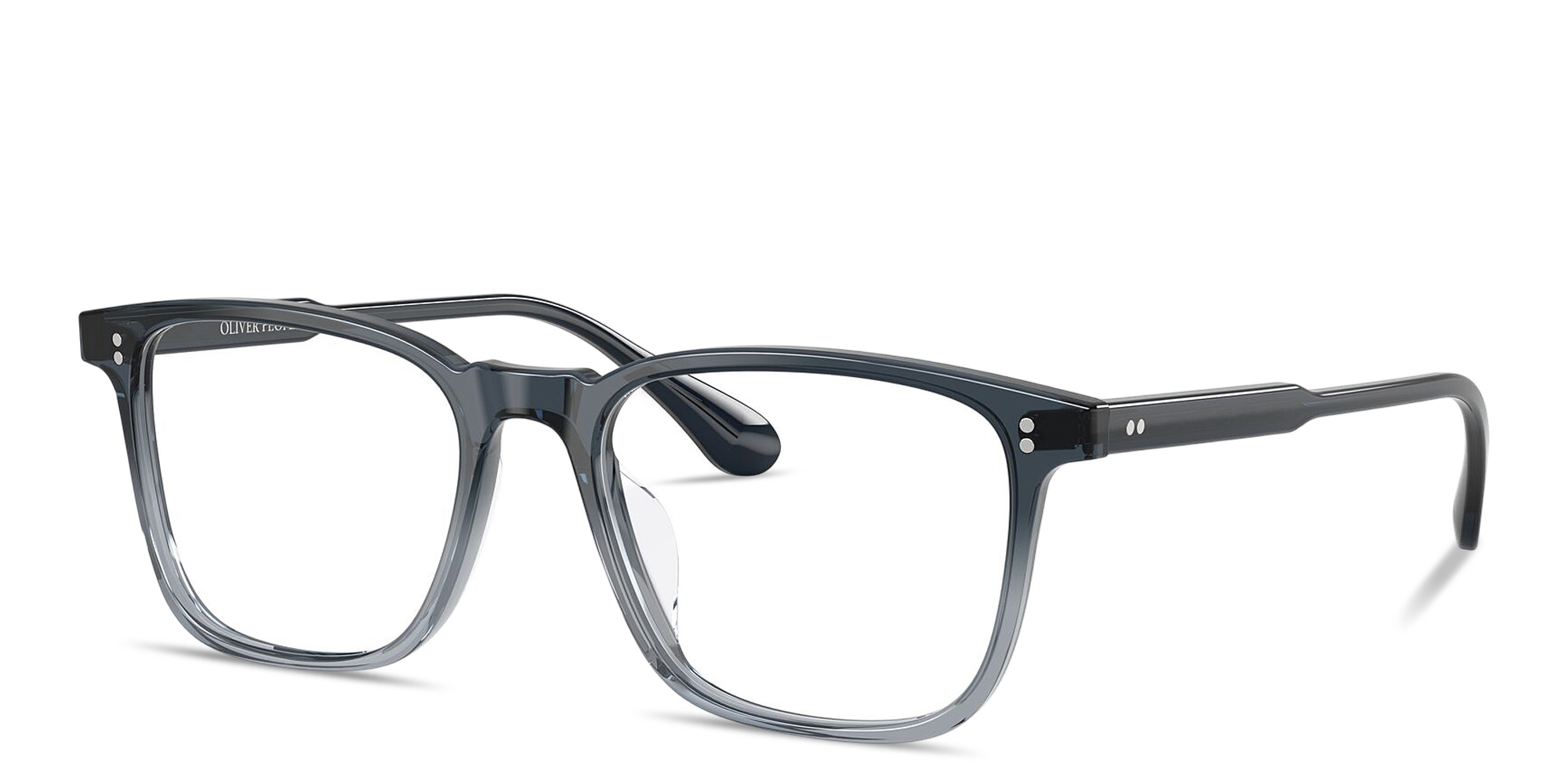 Shop OLIVER PEOPLES Tillen Unisex Rectangle Eyeglasses in Twilight Gradient online.
