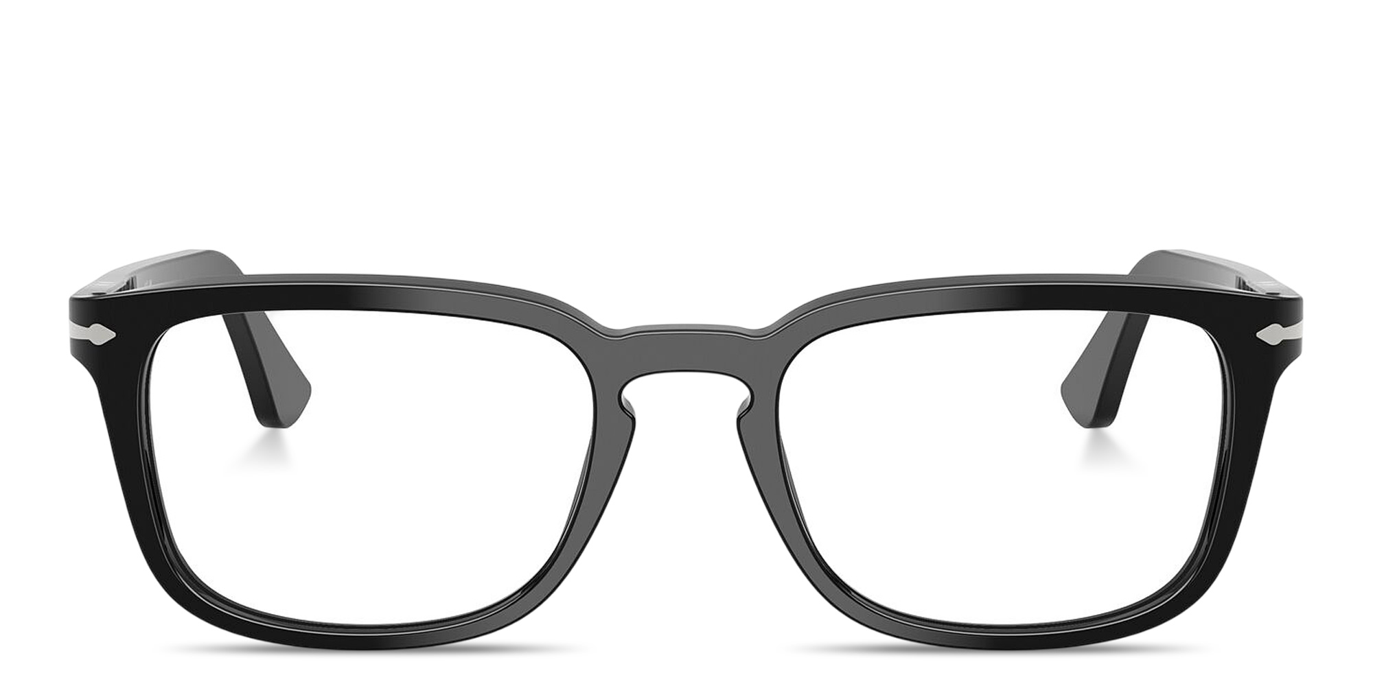 Shop PERSOL Arrow Unisex Pillow Eyeglasses in Black online.