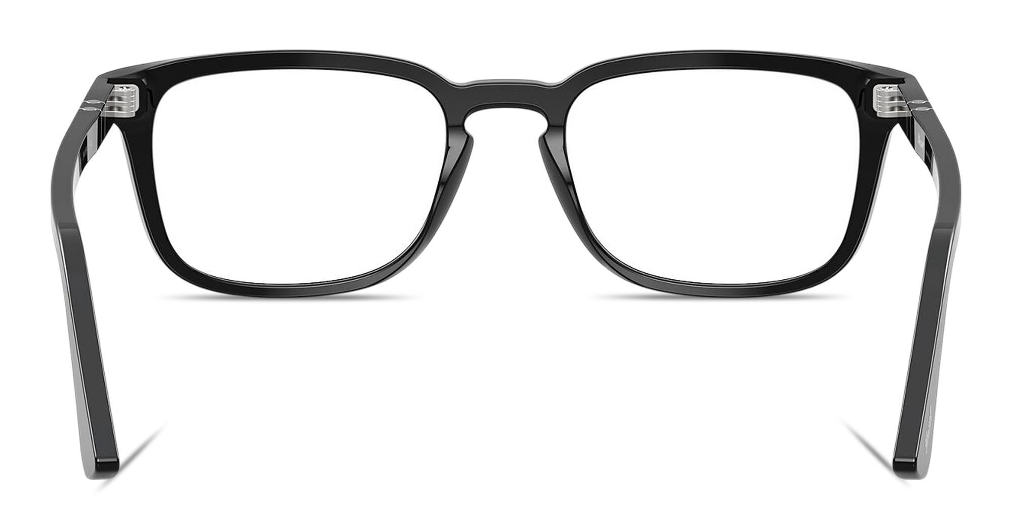 Shop PERSOL Arrow Unisex Pillow Eyeglasses in Black online.