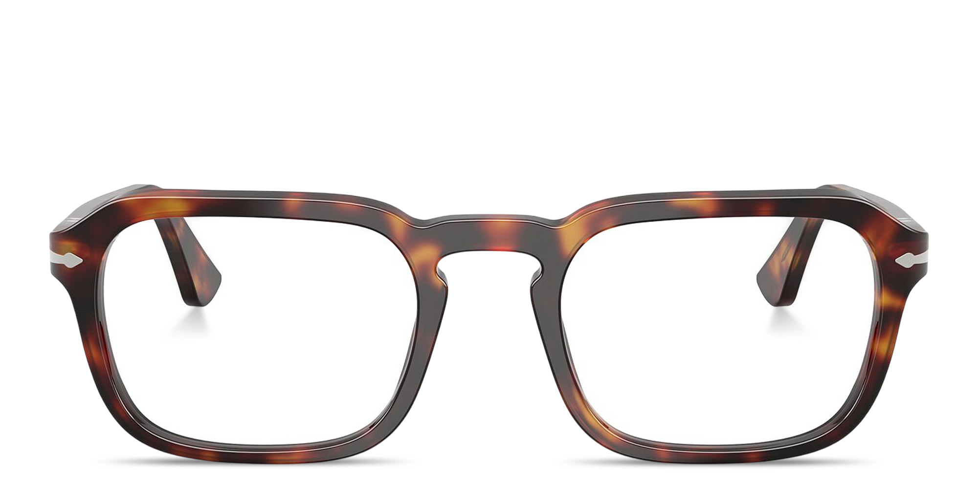 Shop PERSOL Arrow Unisex Square Eyeglasses in Havana online.