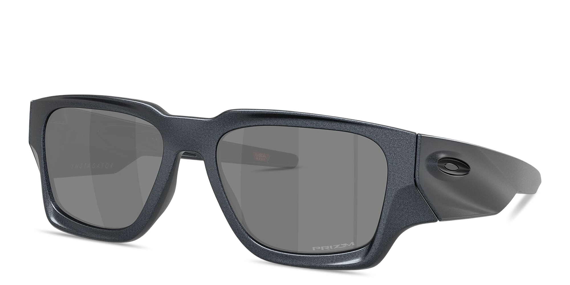 Shop Oakley Instagator Rectangle Sunglasses in Blue online.