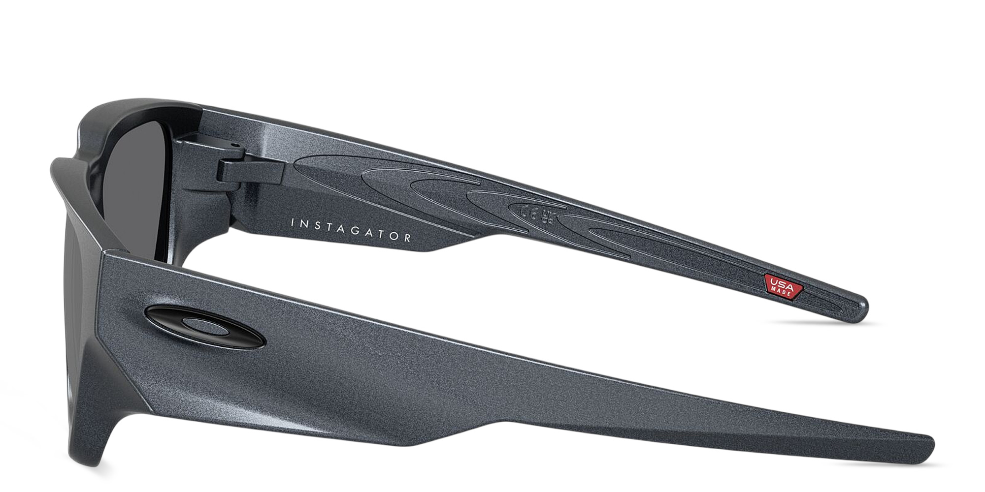 Shop Oakley Instagator Rectangle Sunglasses in Blue online.