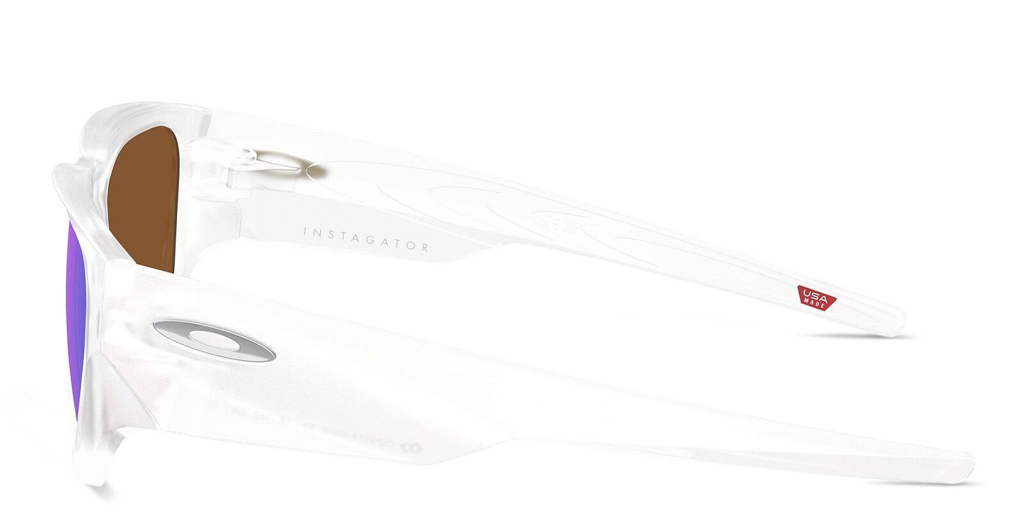 Shop Oakley Instagator Rectangle Sunglasses in Matte Clear online.