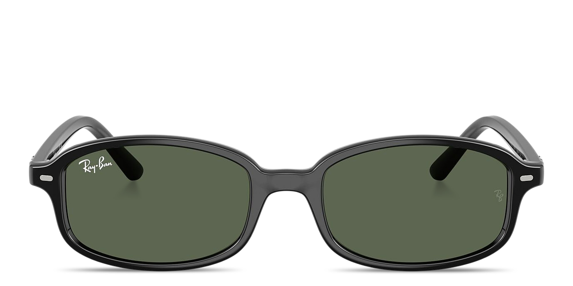 Shop Ray-Ban Logo Kids Irregular Sunglasses in Black online.