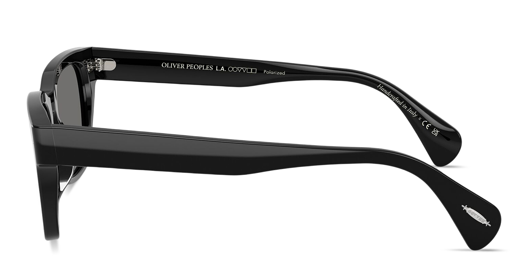 Shop OLIVER PEOPLES Ryce Sun Unisex Square Sunglasses in Black online.