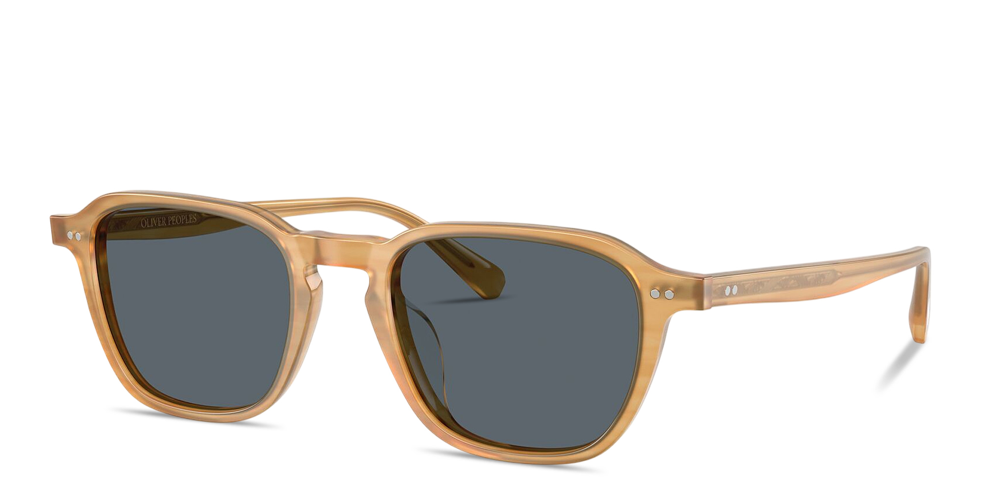 OLIVER PEOPLES Emryn Unisex Pillow Sunglasses in Semi-Matte Goldwood – Product Photo 2