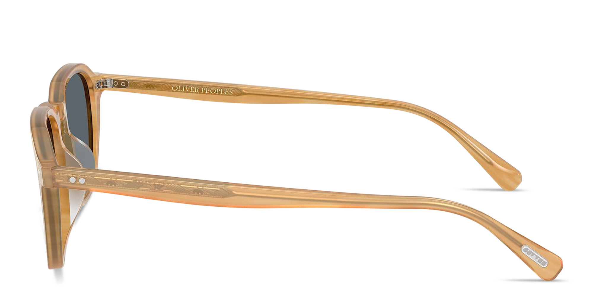OLIVER PEOPLES Emryn Unisex Pillow Sunglasses in Semi-Matte Goldwood – Product Photo 3