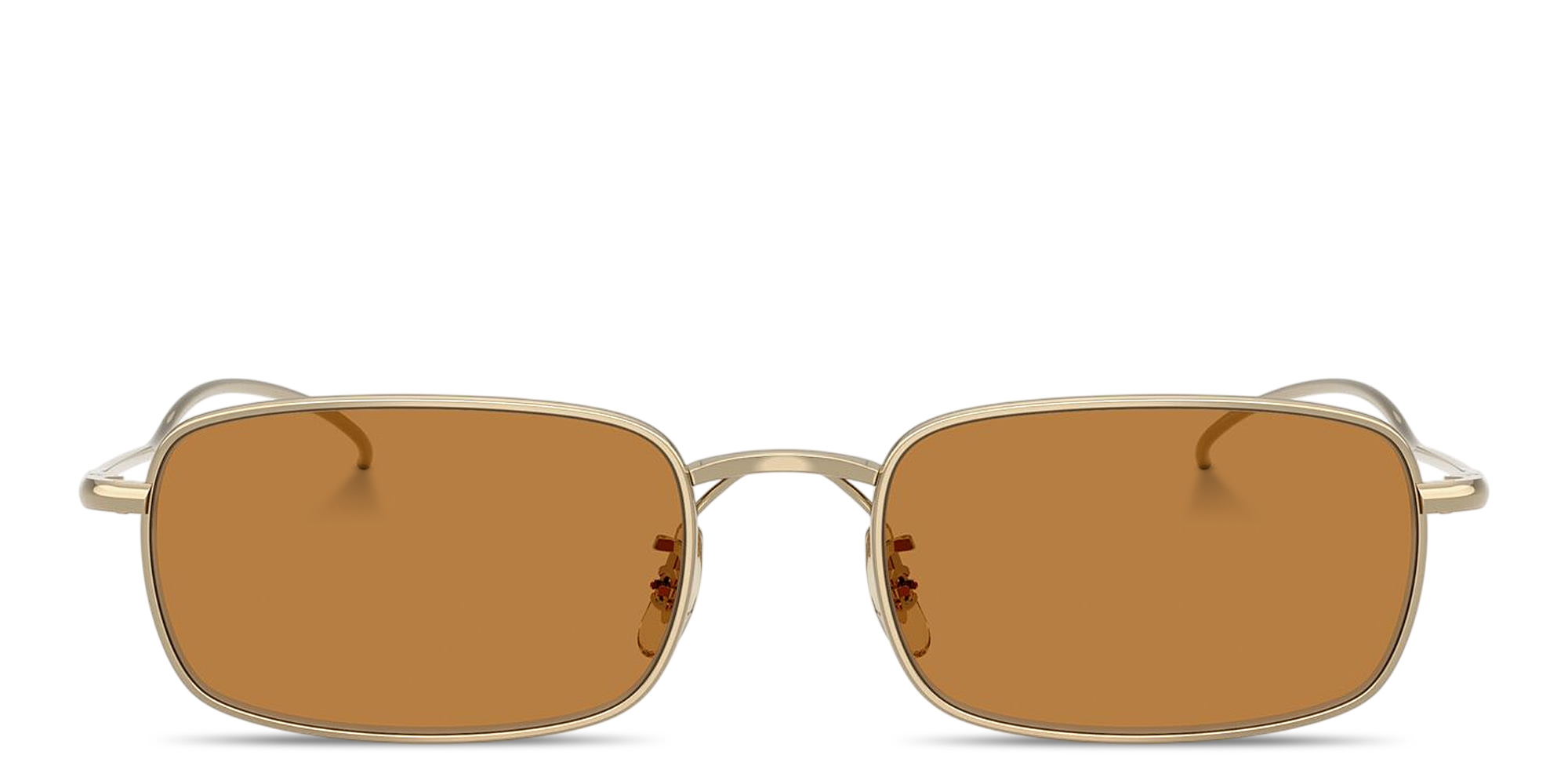 Shop OLIVER PEOPLES TK-14 Unisex Rectangle Sunglasses in Gold online.