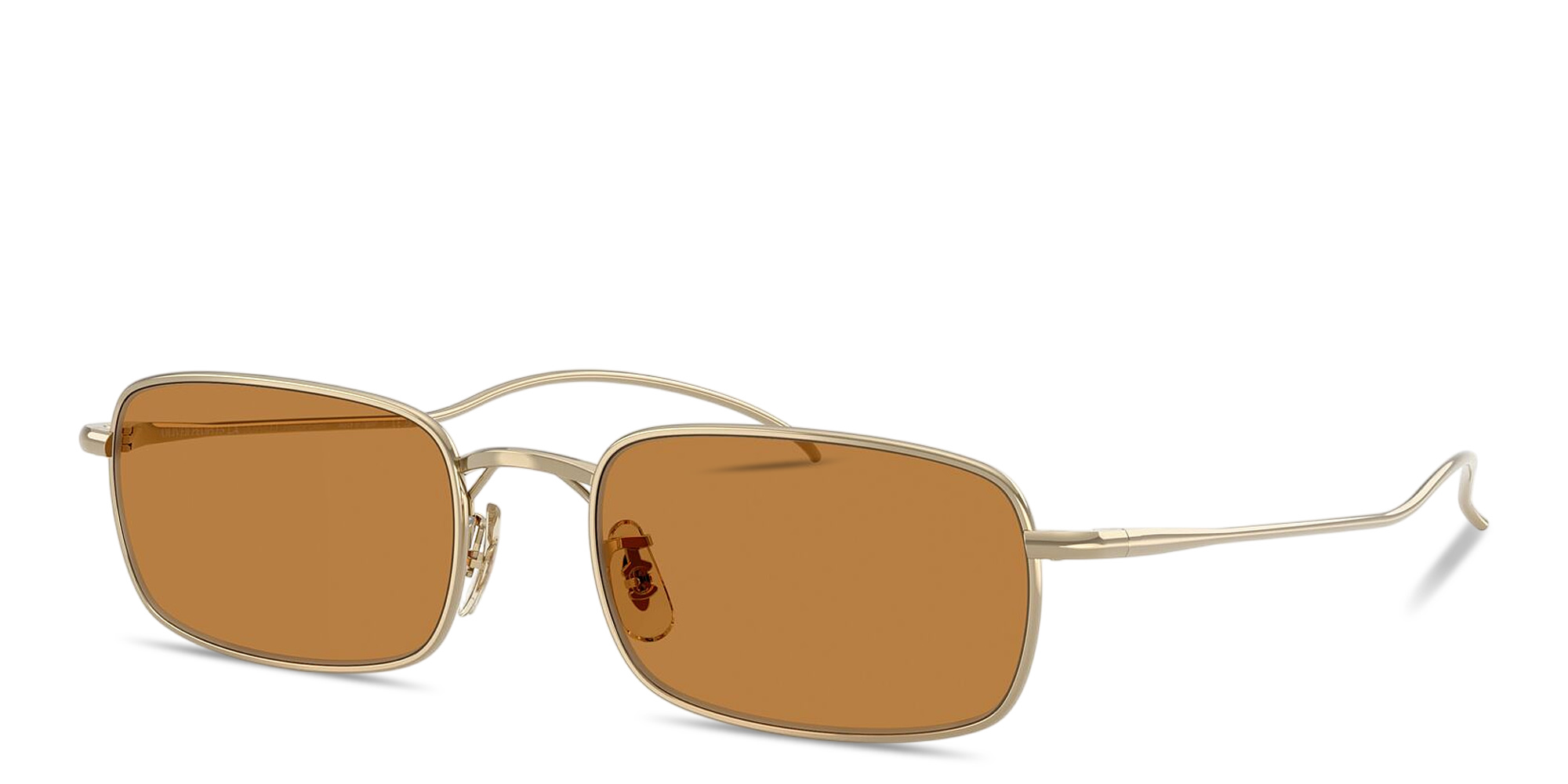 Shop OLIVER PEOPLES TK-14 Unisex Rectangle Sunglasses in Gold online.