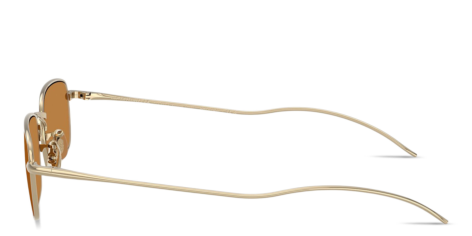 Shop OLIVER PEOPLES TK-14 Unisex Rectangle Sunglasses in Gold online.