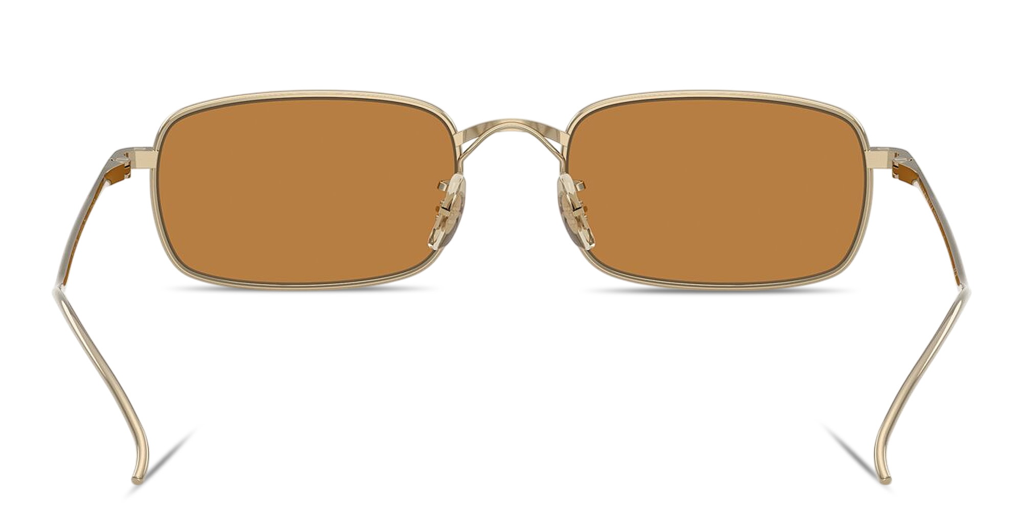 Shop OLIVER PEOPLES TK-14 Unisex Rectangle Sunglasses in Gold online.