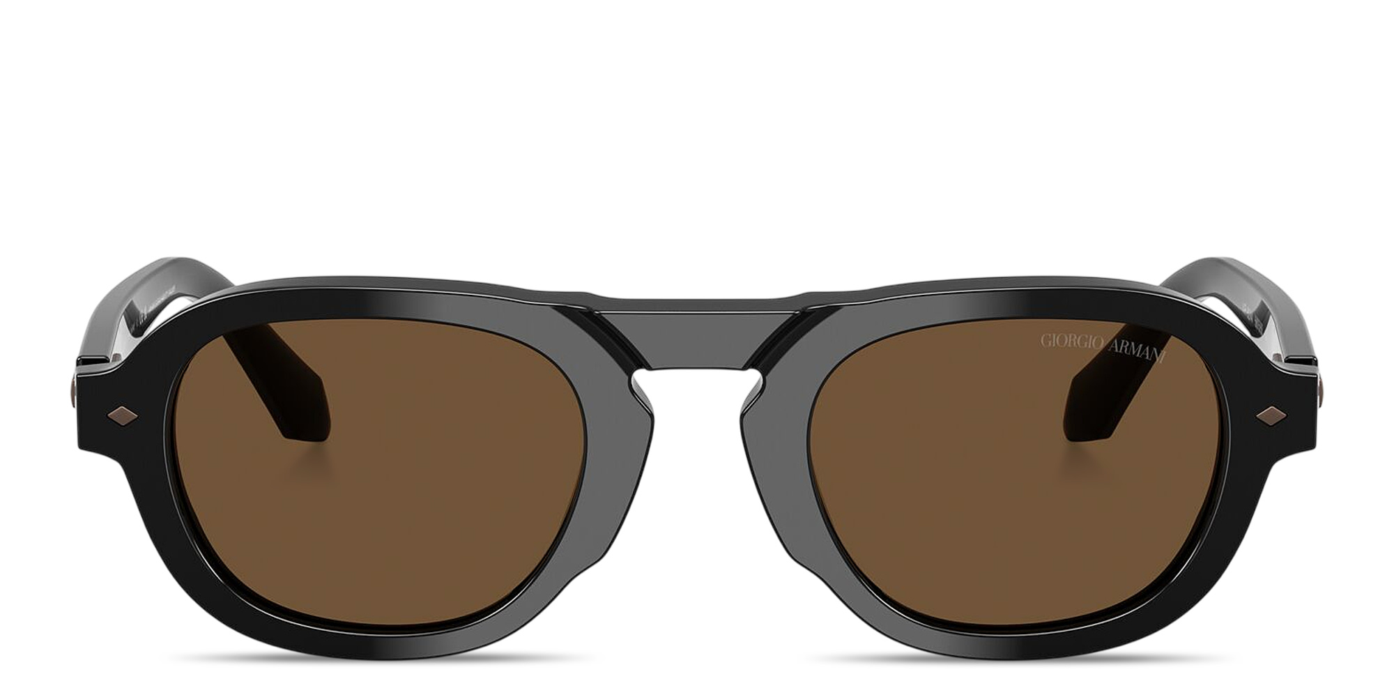 GIORGIO ARMANI Logo Signature Pillow Sunglasses in Black – Product Photo 1