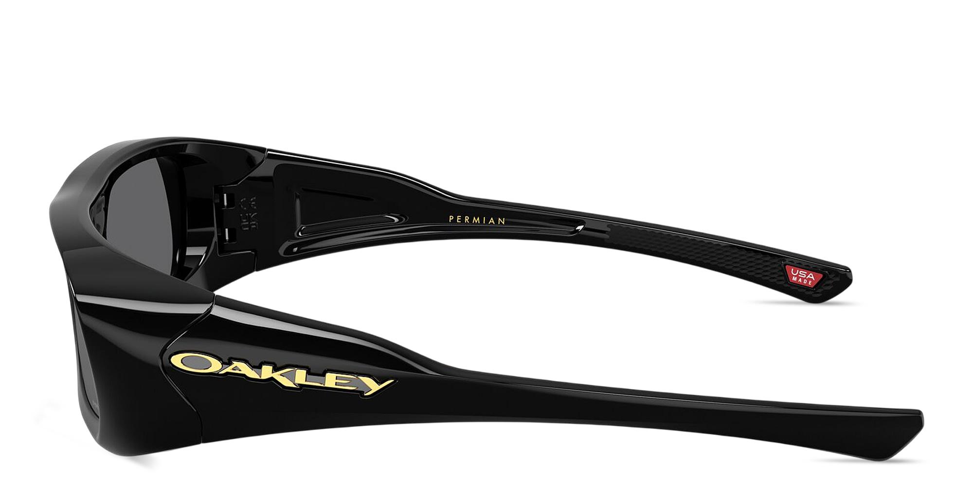 Shop Oakley Permian Unisex Rectangle Sunglasses in Black online.
